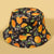 Unisex Cute Cartoon Fruit Watermelon Flat Eaves Bucket Hat