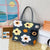 Unisex Cute Flower Canvas Shopping Bags