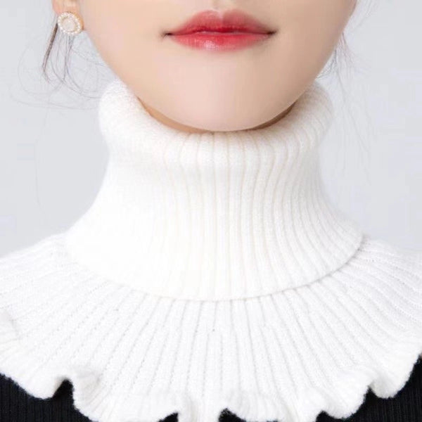 Unisex Cute Sweet Solid Color Knit Scarf