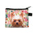 Unisex Dog Polyester Zipper Coin Purses