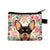 Unisex Dog Polyester Zipper Coin Purses