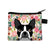 Unisex Dog Polyester Zipper Coin Purses