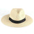 Unisex Elegant Basic Simple Style Solid Color Wide Eaves Straw Hat