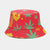 Unisex Elegant Simple Style Printing Cartoon Leaves Printing Wide Eaves Bucket Hat