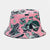 Unisex Elegant Simple Style Printing Cartoon Leaves Printing Wide Eaves Bucket Hat