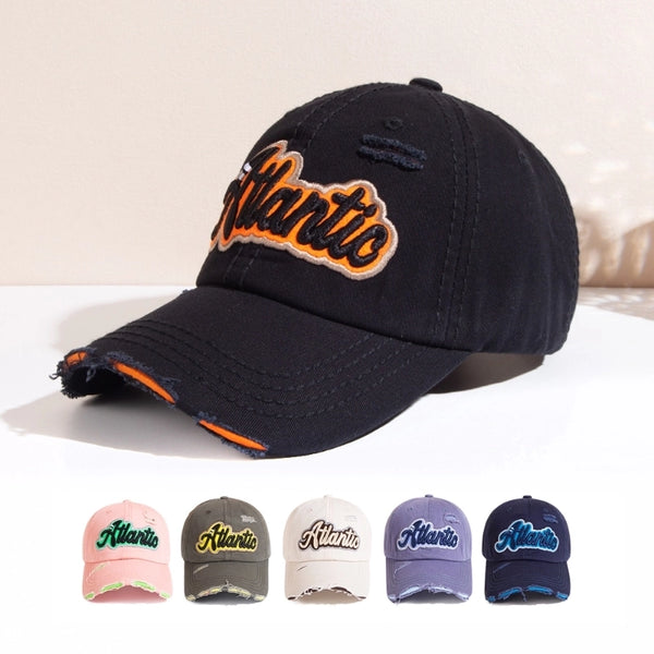 Unisex Embroidery Letter Embroidery Curved Eaves Baseball Cap