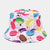 Unisex Exaggerated Novelty Colorful Hamburger Printing Bucket Hat