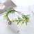 Unisex Fairy Style Flower Cloth Satin Iron Inlay Rhinestones Hair Band