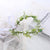 Unisex Fairy Style Flower Cloth Satin Iron Inlay Rhinestones Hair Band