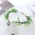 Unisex Fairy Style Flower Cloth Satin Iron Inlay Rhinestones Hair Band