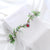 Unisex Fairy Style Flower Cloth Satin Iron Inlay Rhinestones Hair Band