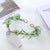 Unisex Fairy Style Flower Cloth Satin Iron Inlay Rhinestones Hair Band