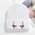 Unisex Fashion Cartoon Embroidery Eaveless Wool Cap