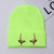 Unisex Fashion Cartoon Embroidery Eaveless Wool Cap