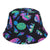 Unisex Fashion Cartoon Printing Wide Eaves Bucket Hat