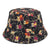 Unisex Fashion Cartoon Printing Wide Eaves Bucket Hat