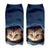 Unisex Fashion Cat Polyester Cotton Polyester Handmade Ankle Socks A Pair