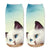 Unisex Fashion Cat Polyester Cotton Polyester Handmade Ankle Socks A Pair