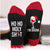 Unisex Fashion Christmas Hat Letter Cotton Jacquard Crew Socks