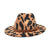 Unisex Fashion Cow Pattern Flat Eaves Fedora Hat