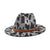 Unisex Fashion Cow Pattern Flat Eaves Fedora Hat