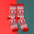 Unisex Fashion Elk Nylon Cotton Blending Jacquard Crew Socks