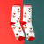 Unisex Fashion Elk Nylon Cotton Blending Jacquard Crew Socks