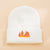 Unisex Fashion Flame Embroidery Crimping Eaveless Wool Cap