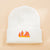 Unisex Fashion Flame Embroidery Eaveless Wool Cap