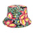 Unisex Fashion Flower Flat Eaves Bucket Hat