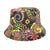 Unisex Fashion Flower Flat Eaves Bucket Hat