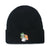 Unisex Fashion Frog Embroidery Crimping Wool Cap