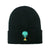 Unisex Fashion Frog Embroidery Crimping Wool Cap