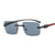 Unisex Fashion Geometric Pc Square Frameless Sunglasses