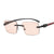 Unisex Fashion Geometric Pc Square Frameless Sunglasses