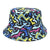 Unisex Fashion Geometric Printing Flat Eaves Bucket Hat