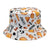 Unisex Fashion Geometric Printing Flat Eaves Bucket Hat