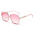 Unisex Fashion Gradient Color Pc Square Sunglasses