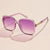 Unisex Fashion Gradient Color Pc Square Sunglasses