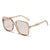 Unisex Fashion Gradient Color Pc Square Sunglasses