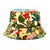 Unisex Fashion Human Flower Printing Wide Eaves Bucket Hat