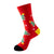 Unisex Fashion Human Nylon Cotton Jacquard Crew Socks