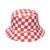 Unisex Fashion Lattice Sewing Flat Eaves Bucket Hat