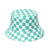 Unisex Fashion Lattice Sewing Flat Eaves Bucket Hat