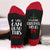 Unisex Fashion Letter Cotton Crew Socks