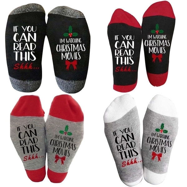 Unisex Fashion Letter Cotton Crew Socks