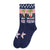 Unisex Fashion Letter Cotton Patchwork Crew Socks A Pair