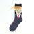 Unisex Fashion Letter Cotton Patchwork Crew Socks A Pair