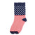 Unisex Fashion Letter Cotton Patchwork Crew Socks A Pair