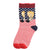 Unisex Fashion Letter Cotton Patchwork Crew Socks A Pair